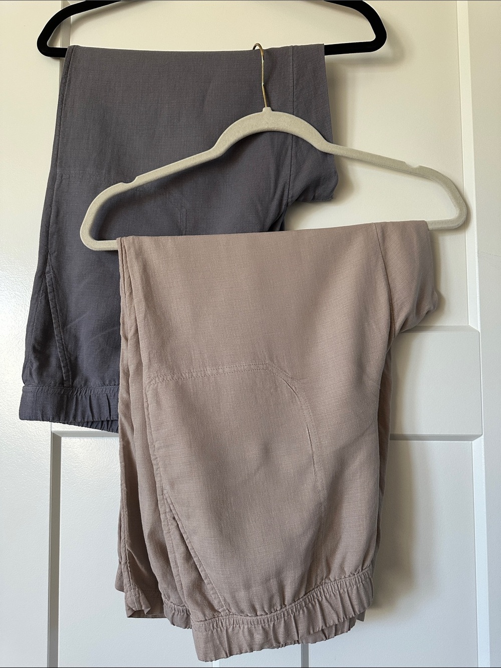 J. Jill BUNDLE!  Size MP - Linen & Tencel Casual Pant (Beige x1 & Slate Gray x1)